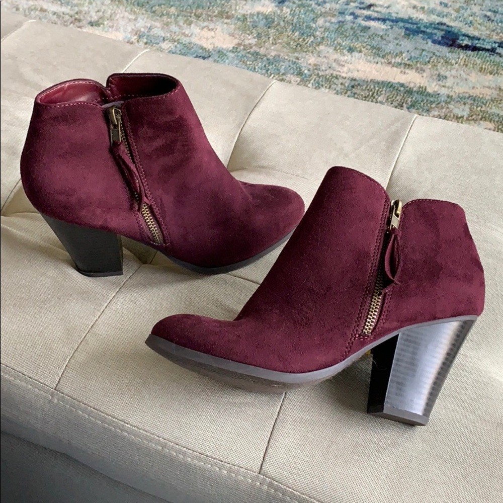 Maroon Booties